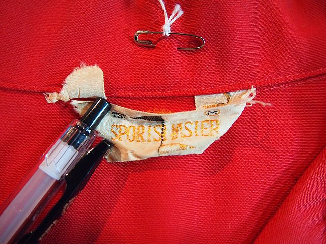 1960s【SPORTSMASTER】チェーンステッチ刺繍スイングトップ - 古着屋HamburgCafe